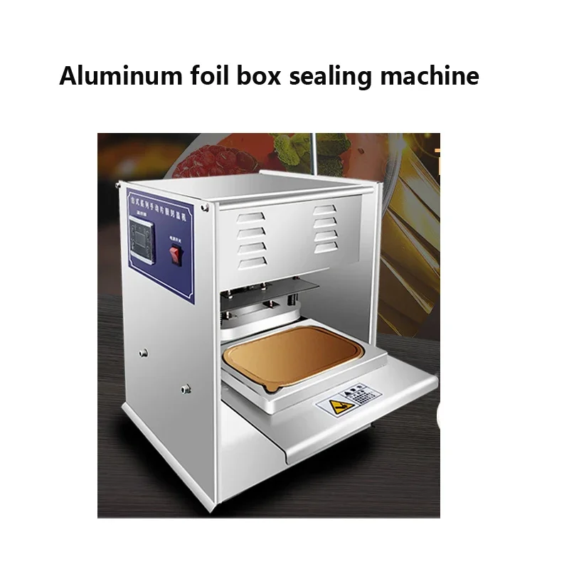 

220V Aluminum Foil Lunch Box Sealing Machine Aluminum Box Takeaway Disposable Packaging Sealing Machine Gift Box Sealing Machine