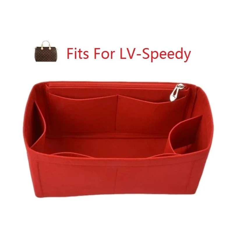 Felt Insert Bag Organizer Makeup Cosmetic Bags Travel Inner Purse Liner Portable Boston Storage Organizer For Speedy 25 30 35 felt bag organizer