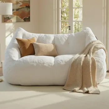 70.9" Oversized Bean Bag Loveseat Sofa 1