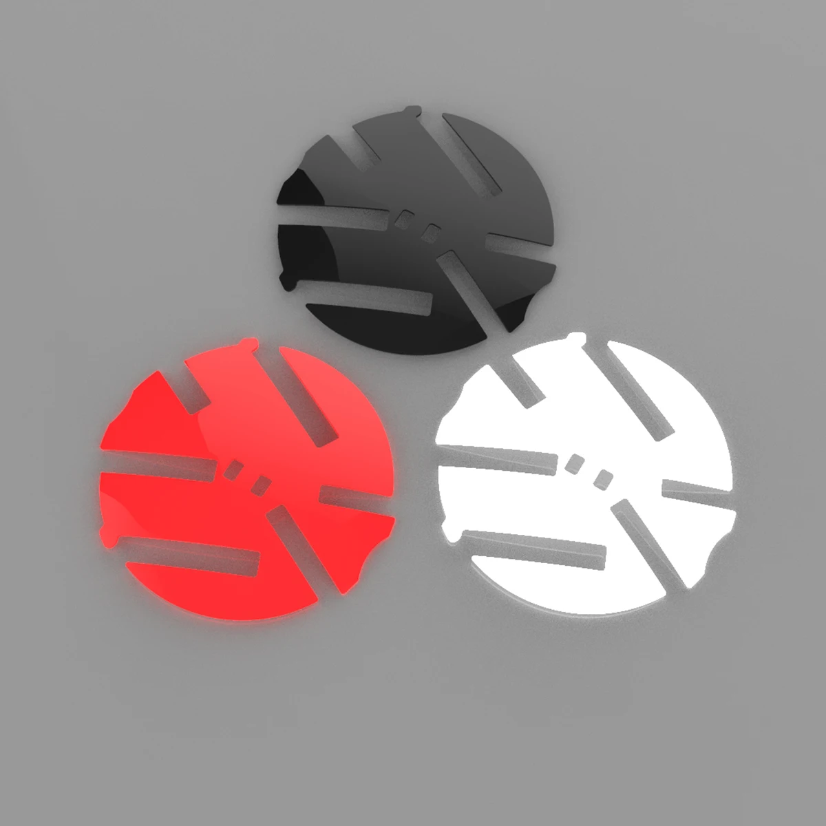 

Black/Red/White 138mm Front Emblem Background fit for Golf mk7 Rline GTI GTD Badge color modified