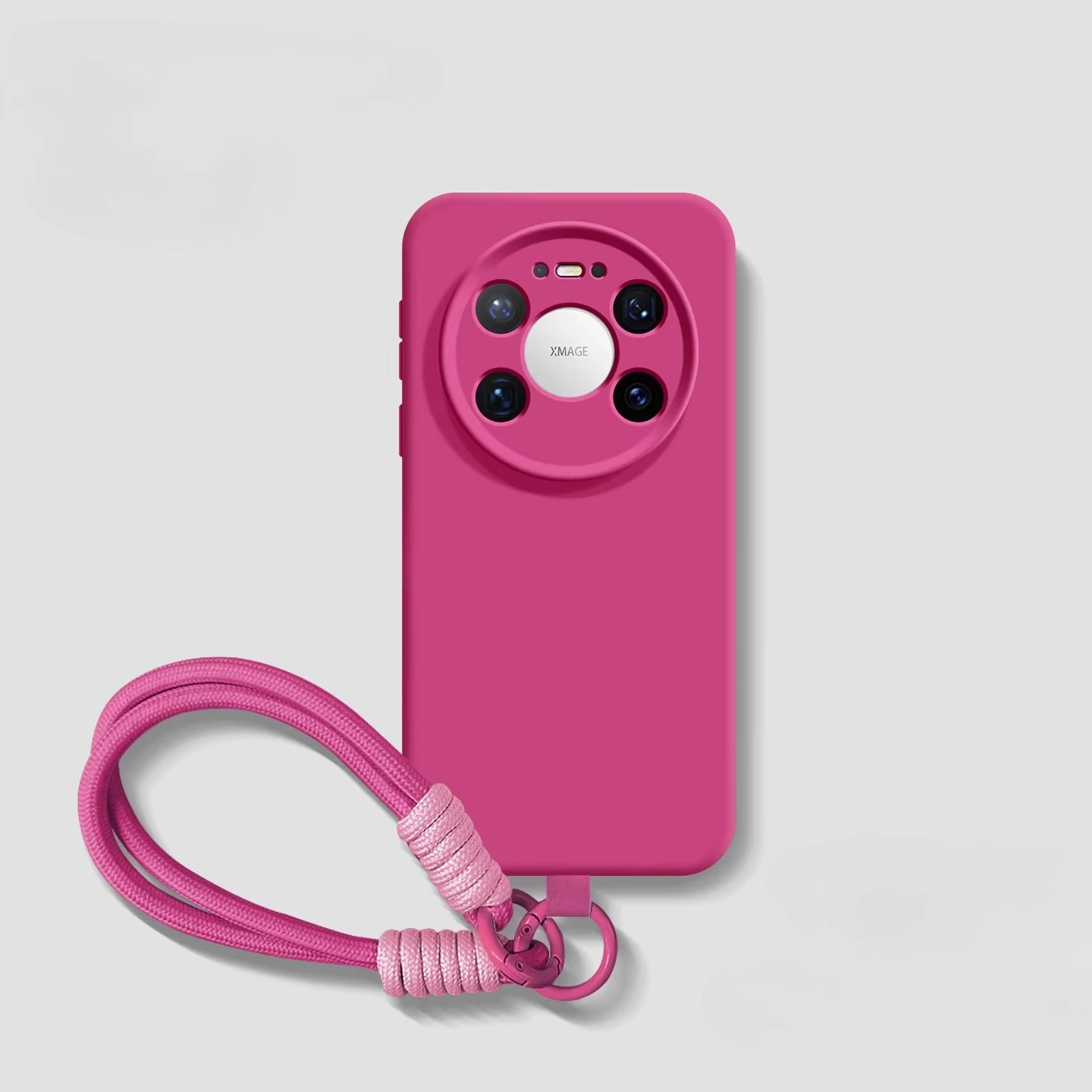 Silicone Wrist Strap Lanyard Case - Soft Matte Shockproof Back Cover