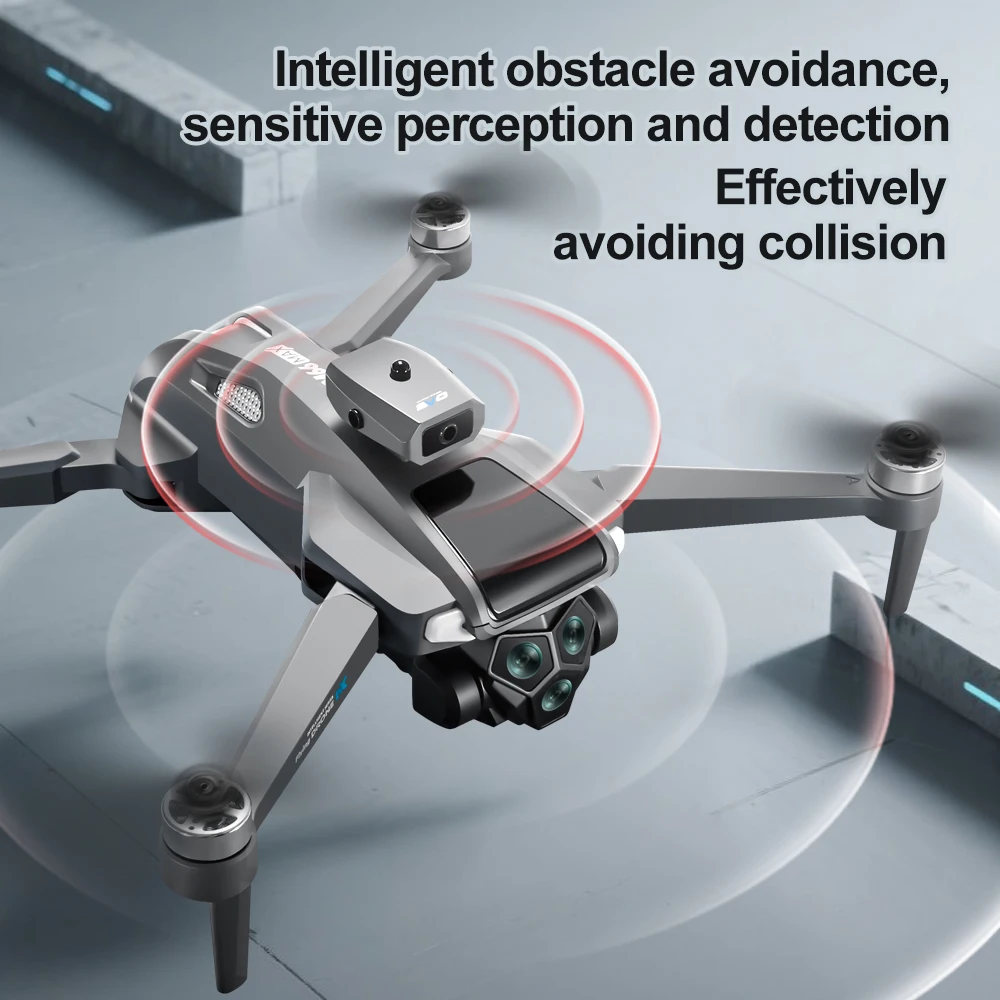 2025 New M66 Drone with 4K Dual Camera Professional Video Drone Quadcopter 360 Intelligent Obstacle Avoidance for Gift Drone