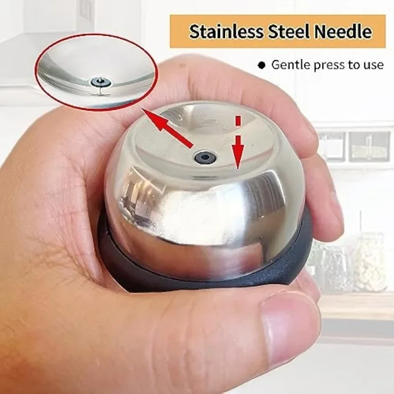 Egg Piercer for Raw Eggs Stainless Steel Needle Punch Hole Puncher for Easy Peeling