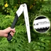 folding logging saw 14inch manganese steel For Wood Branches Cutting Tree Trimming Bamboo Pruning Bone 3 sided tooth safety lock 1
