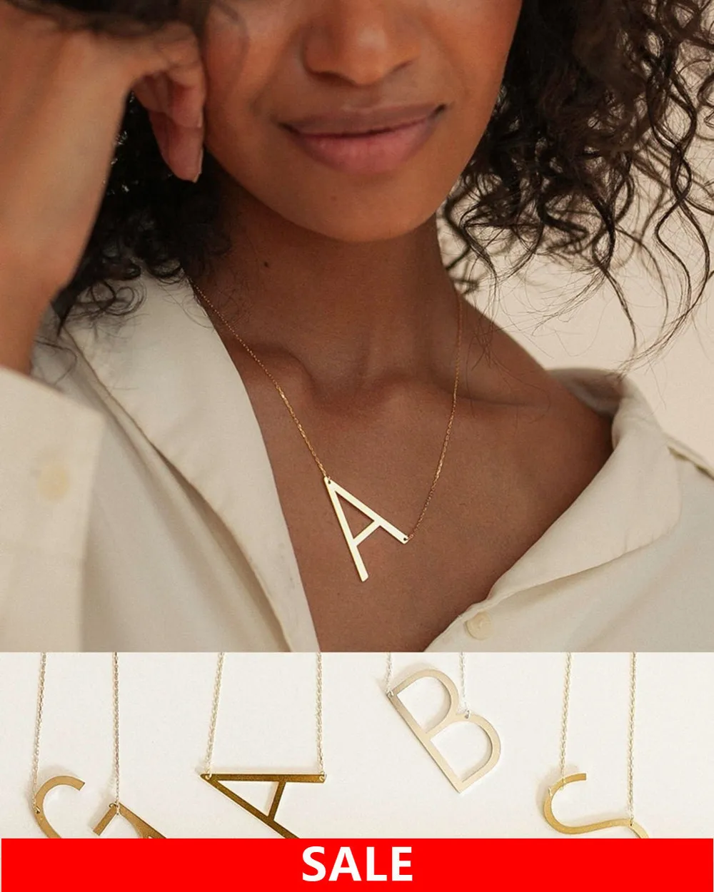 Monogram Necklaces and Pendants for Sale