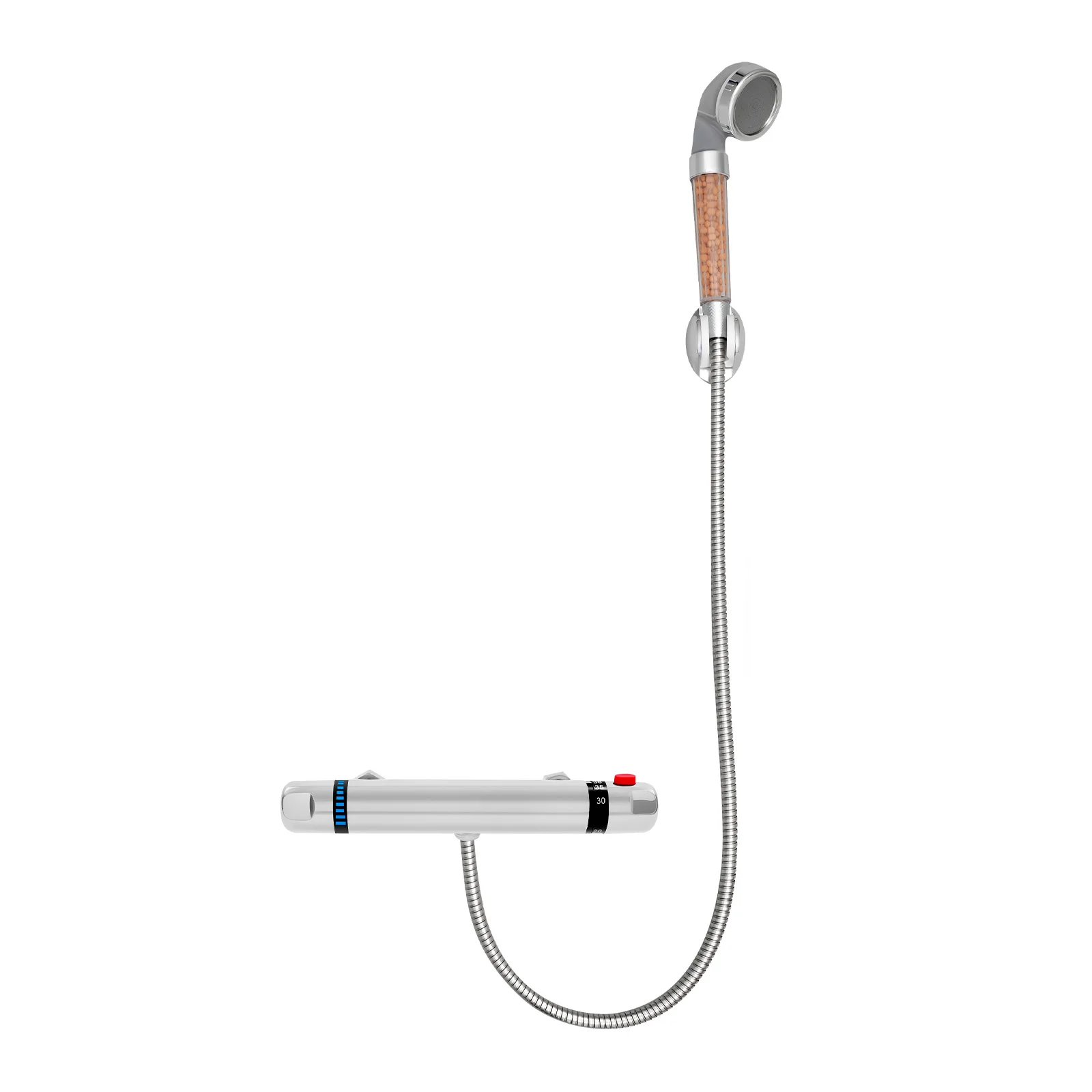Thermostatisches Duschventil für 1/2-Zoll-Schläuche Hochwertiges Messing-Thermostat-Mischventil 20-50 ℃ Stabile Temperatur, einstellbarer Abstand – Detail 12