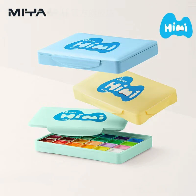 MIYA HIMI 18 Colors Suitable for Students Children's Painting Jelly