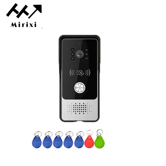 Mirixi 7 Inch Video Intercom Door Phone Doorbell with Camera RFID Unlock Wide Angle Multiple System  Door Access Control Night 4