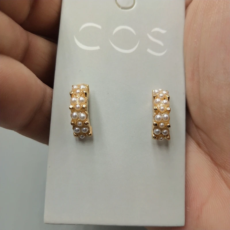 Exaggerated Fashionable Earrings Quality Trendy Stylish Alloy Silver Gold Plated Ear Jewelry for Trendsetters - 3