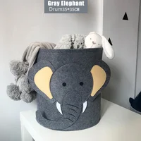 Cotton Animal Storage Basket Kids Toys Clothes Shoes Organizer Sundries Folding Storage Box Cabinet Home Basket Container 3