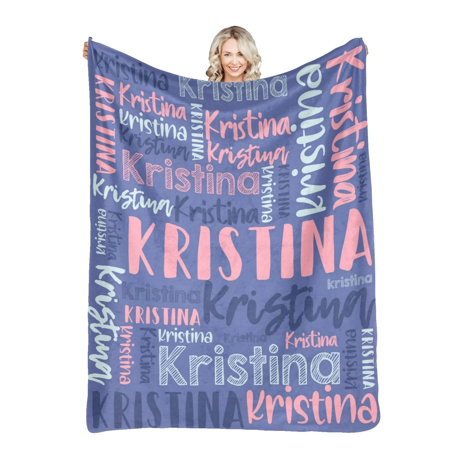 Personalized Flannel Baby Blanket - 30 Color Options, Custom Name, Monochrome Fleece Gift