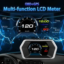 

Auto Hud Display Car Projector Alarm OBD2 +GPS Dual System for Time Display, Mileage, Overspeed Alarm Head Up Display