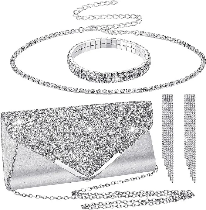 thumbnail image 1 of 2024 nuevo vestido de fiesta elegante de verano para mujer con abertura sólida vestido largo informal con lentejuelas y cuello en V y hombros descubiertos hasta el suelo, 1 of 5