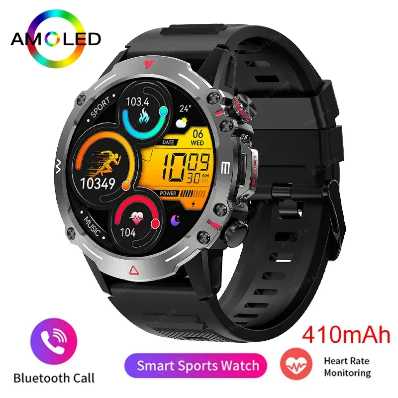 

2023 New NFC Smart Watch Men's Outdoor Sports Watch Waterproof Smart Watch Fitness 24-hour Heart Rate Blood Oxygen Monitor Is Su