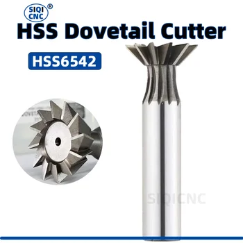 HSS Dovetail Cutter – 45°/55°/60° Dovetail End Mill Milling Tool with 8mm/16mm/25mm Sizes for Precision Metal Cutting 1