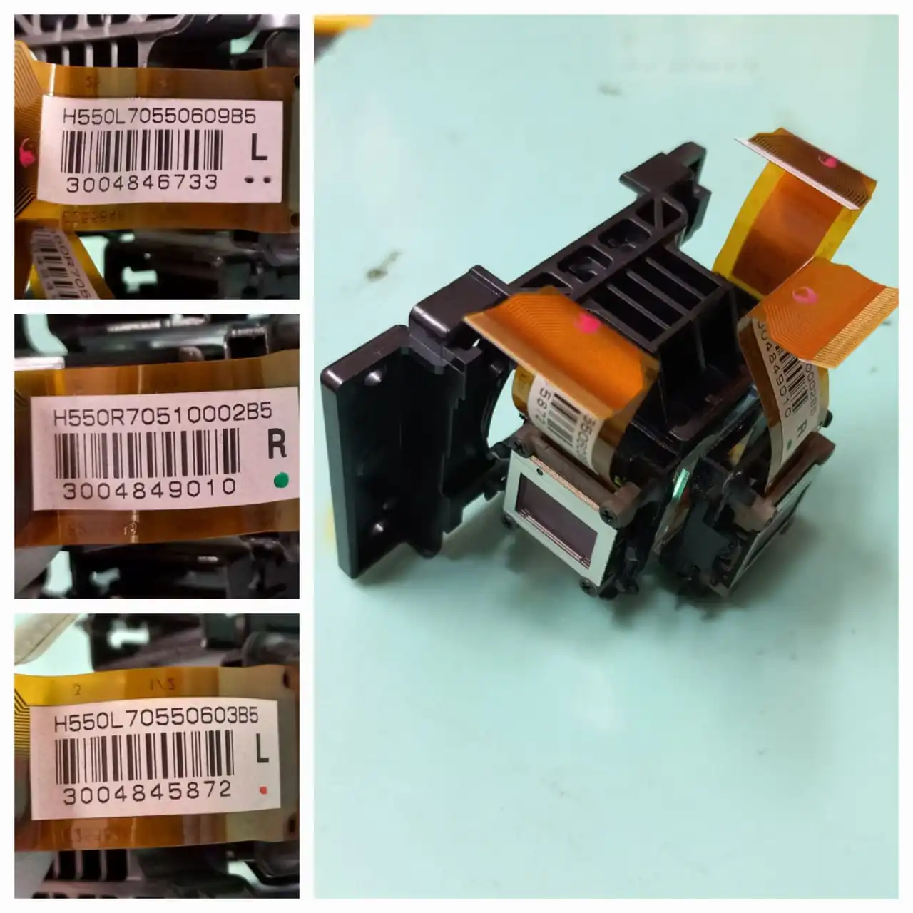 Original LCD Panel H550 For CB-950W 955W 955WH projector sell by one piece