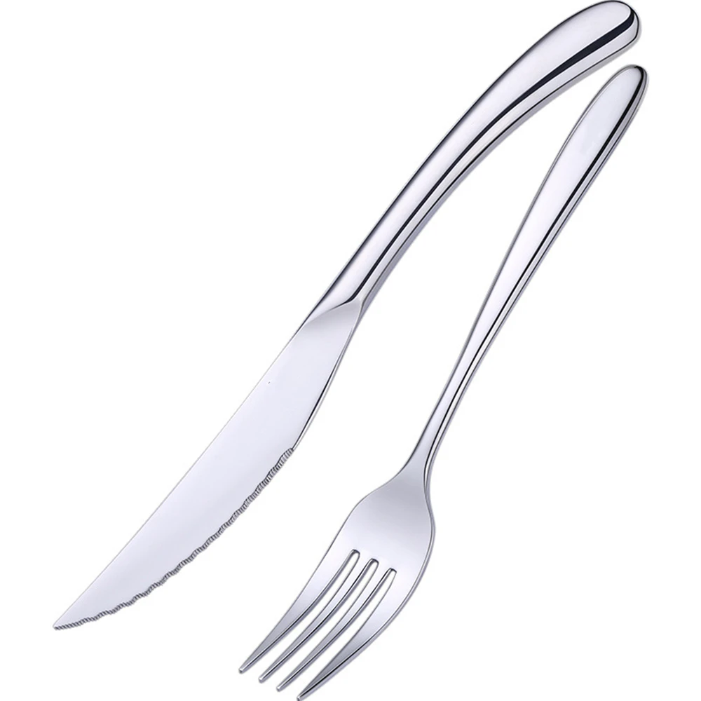 316 Stainless Steel LFGB Certificated Steak Fork Knife Ladle Set baby cutlery set stainless steel forks Cutlery Wedding Tableware Dinner Accessories