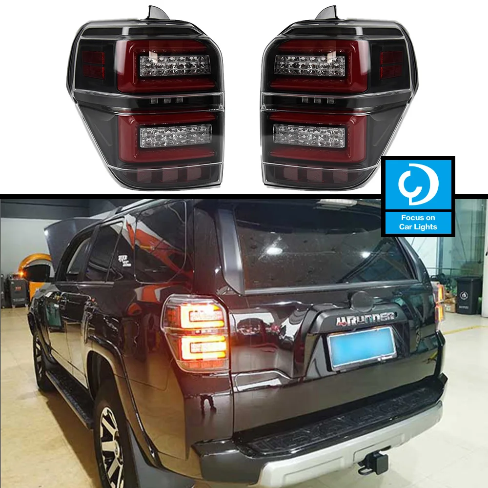 

Задний фонарь для Toyota 4 runner 2014-2020, задний светодиодный фонарь DRL, ходовой сигнал, стоп-сигнал, задний фсветильник для парковки, передняя фара