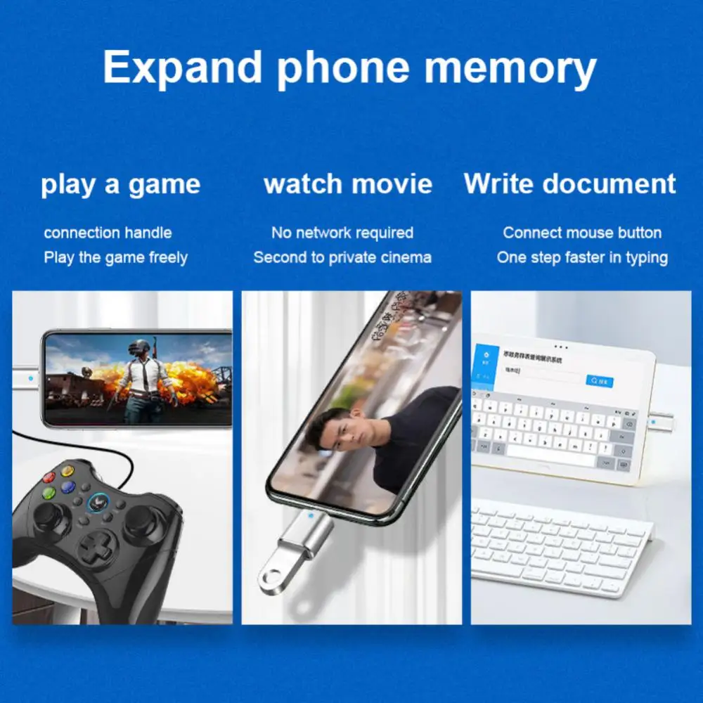 USB 3.0 To Type-C OTG Adapter USB Type C Male To Micro USB Female Converter for Macbook Samsung S20 USB C OTG Connector