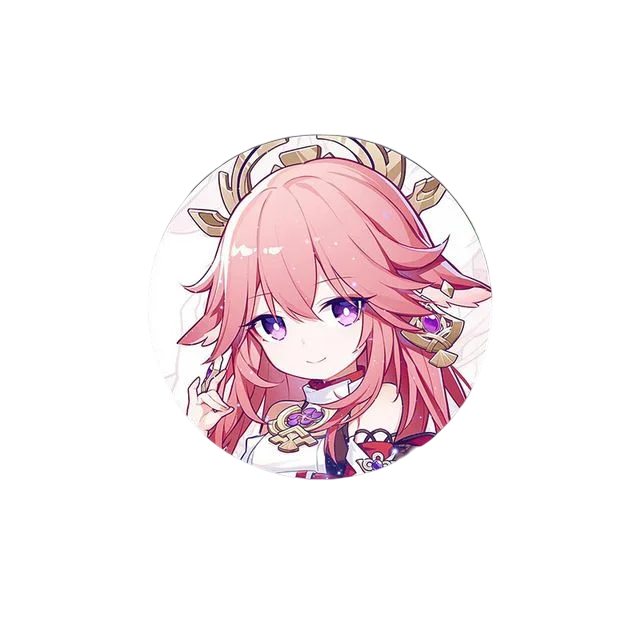 58mm Game Genshin Impact Brooch Pins Anime Badge Cosplay Ganyu Xiao Zhongli  Accessories For Clothes Backpack Decoration Gift Yae Miko