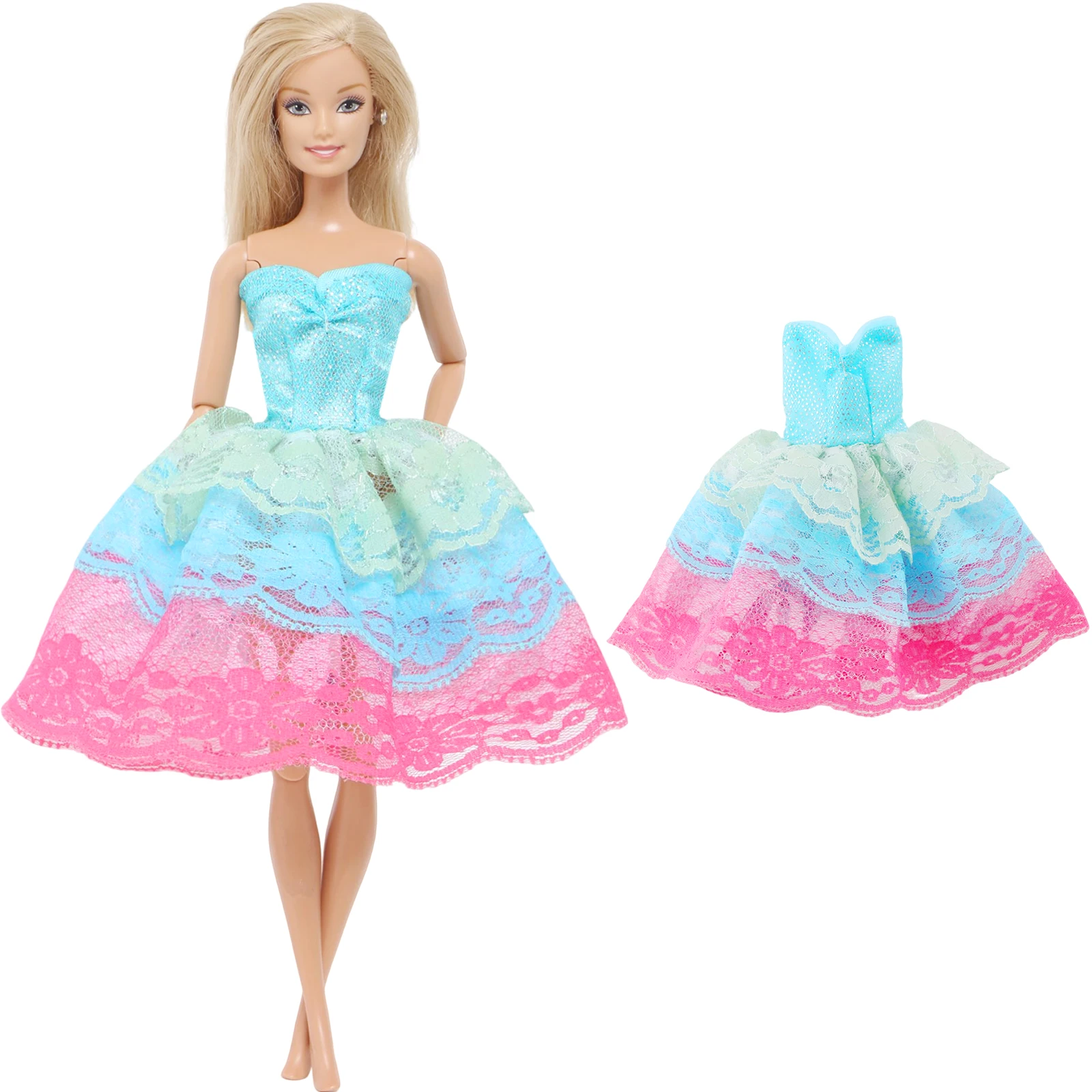 Barbie Doll Clothes Doll Clothes Doll Clothes Accessories Doll Accessories Fashion Mixed Style Doll Dress Wedding Party Gown Daily Casual Wear Colourful Skirt Accessories Clothes for Barbie Doll DIY Toy