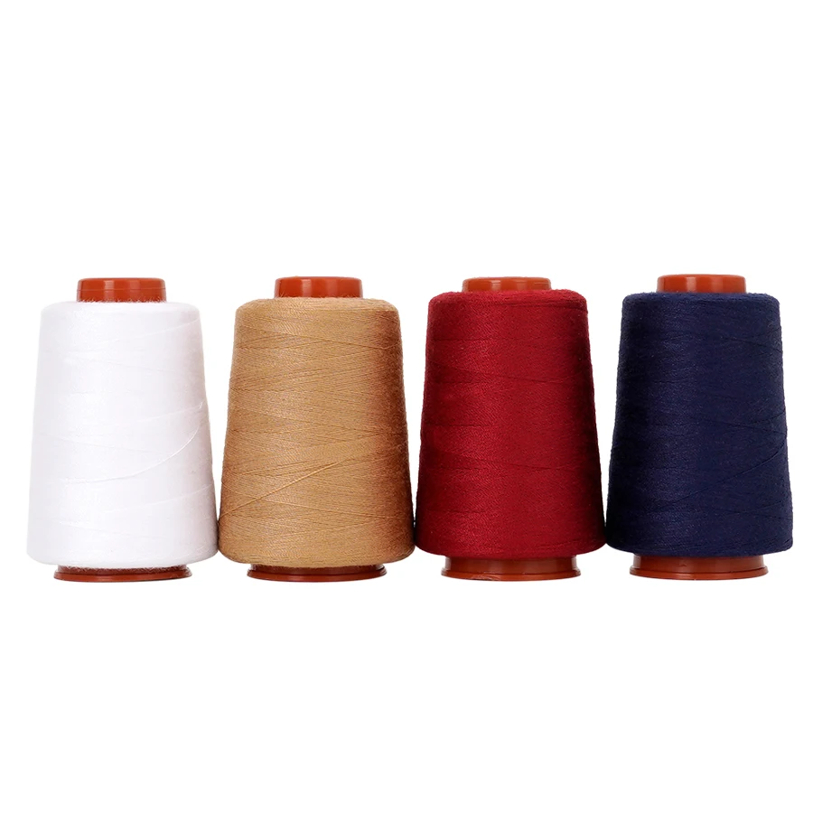 4 Stück 800 Yard Small Pagoda 402 Hochgeschwindigkeits-Nähmaschinen-Polyester-Denimfaden für Heim- und Handnähen – Detail 10