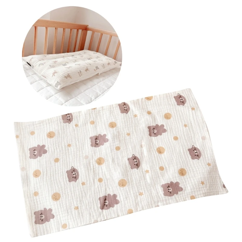 Cotton Pillow Covers Replacement Breathable Pillow Cover Washable Slip Rectangle Cushion Sweat Absorption
