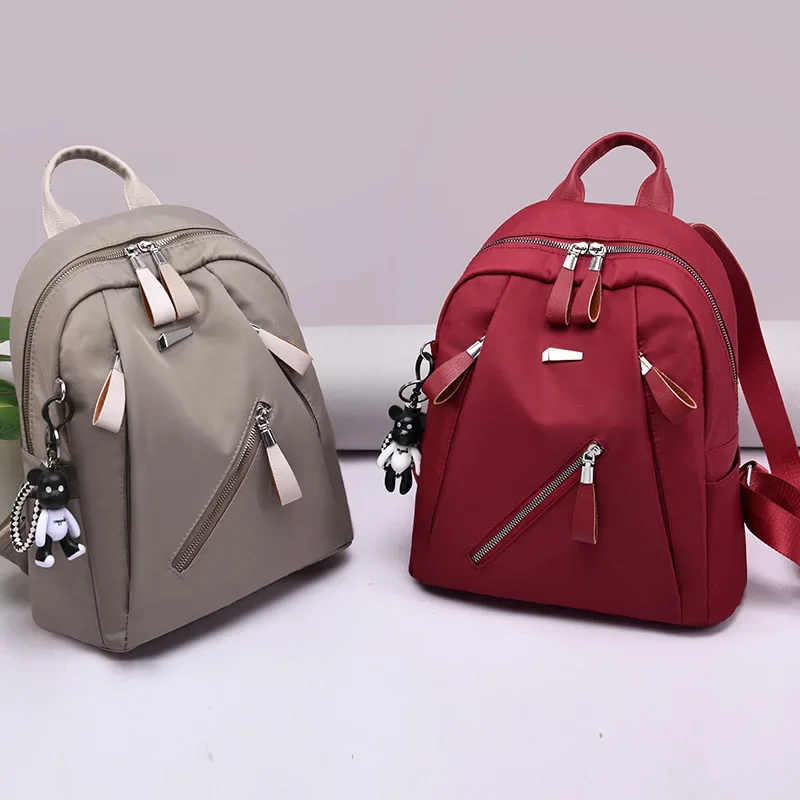 Women's Trendy Street Style Backpack - Oxford Fabric School Bag for Teens 1
