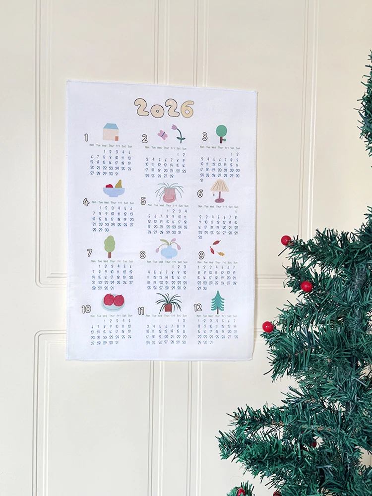 Cute Bedroom Wall Decorative Cloth 2026 Year Cn Hanging Tapestry Korean Sle Cartoon Animation Mixed Fiber Wall Hanging