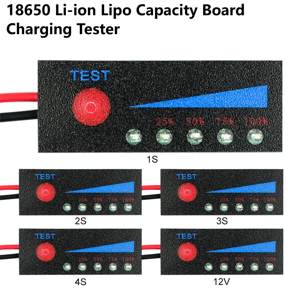 Tester Capacità Batterie Tester Per Batterie Al Litio, Indica Livello E Voltaggio Da 1S A 6S Tester 1S 2S 3S 4S 5S 6S - Foto 4