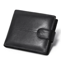 Rfid Blocking Genuine Leather Wallet Men with Coin Pocket Dollar Wallet Real Leather Purse for Men 1