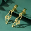 Lemegeton Map Pendant Star of David Drop Earring for Women Judaism Hollow Jewelry Stainless Steel Accessories 2026 Wholesale