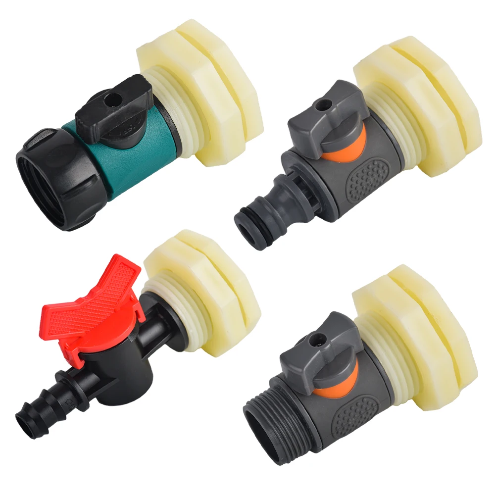 34InchRainBarrelBulkheadFittingKitPVCRainBarrelValvewith