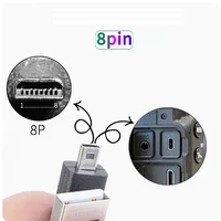 USB to Mini 8pin Digital Camera Cable for Nikon Olympus Sony Casio Sanyo Fuji Panasonic Mobile Phone Core 8Pin USB Data Cable 5