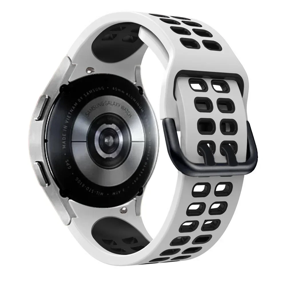 Two-Tone No Gap Silicone Watch Strap - Premium Design
