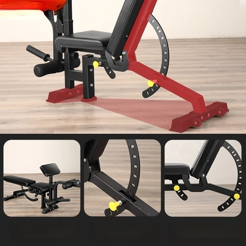 Indoor Foldable and Multifunctional Weight Lifting Bench, Workout Barbell Bed, Workout Bench