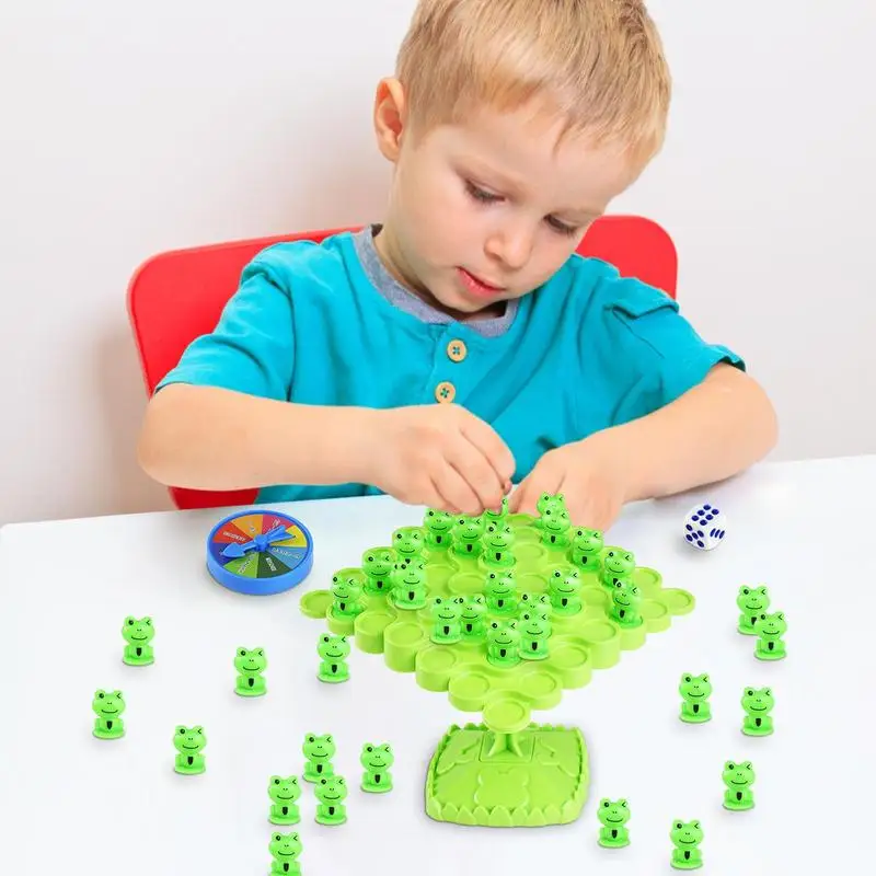 

Frog Balance Tree Game Kids Balanced Board Game Parent-child Interactive Tabletop Game Baby Educational Toys Montessori Math Toy