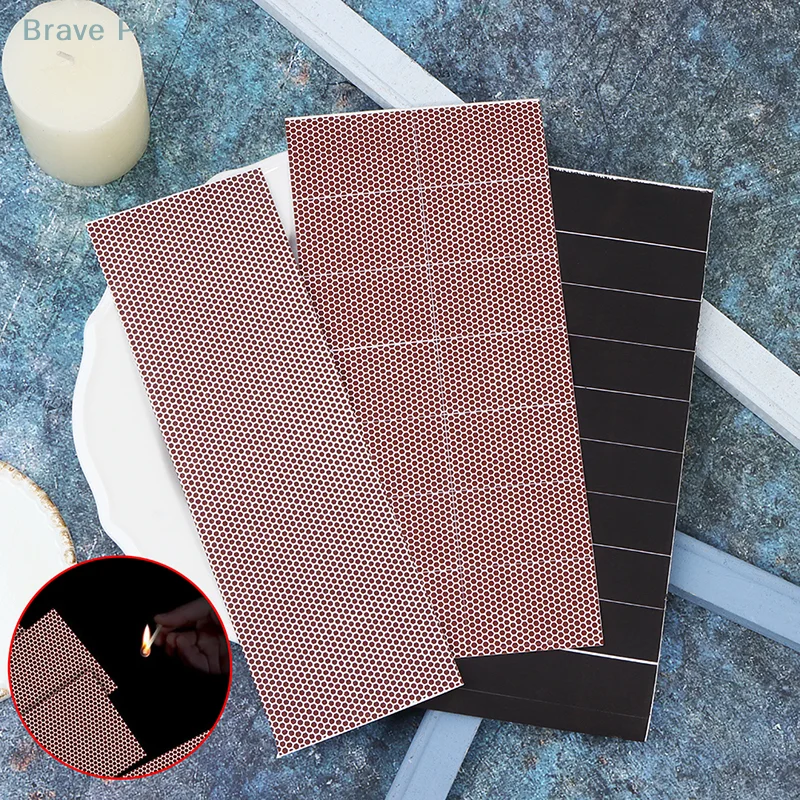 1sheet Match Striker Paper Self-adhesive Sticker Diy Manual Match Eraser Phosphorus Paper