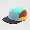Custome Logo 5-panel Color Matching Quick-drying Hat Big Head Wide Brim Sunshade Casual Flat Edge Baseball Cap for Men and Women 4