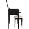 Home Dcor Black Butterfly Stool Vanity Set with Bench 3