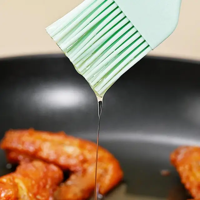 Szilikon Basting Kefe Kaparó Főző Olajkefe Hőmérséklet -Ellenálló Palacsinta Háztartás Bbq - Image 3