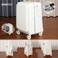 BunnyFly Kid Mom Suitcase with Seat for Children Can Sit To Ride Trolley Luggage Baby Travel Carry Case Multifunction Boardable
