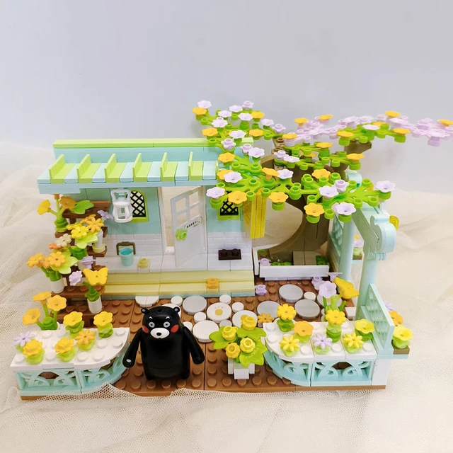 kuma　3点まとめ NEW Kumamon Bear City Stree View Sakura Flowers House