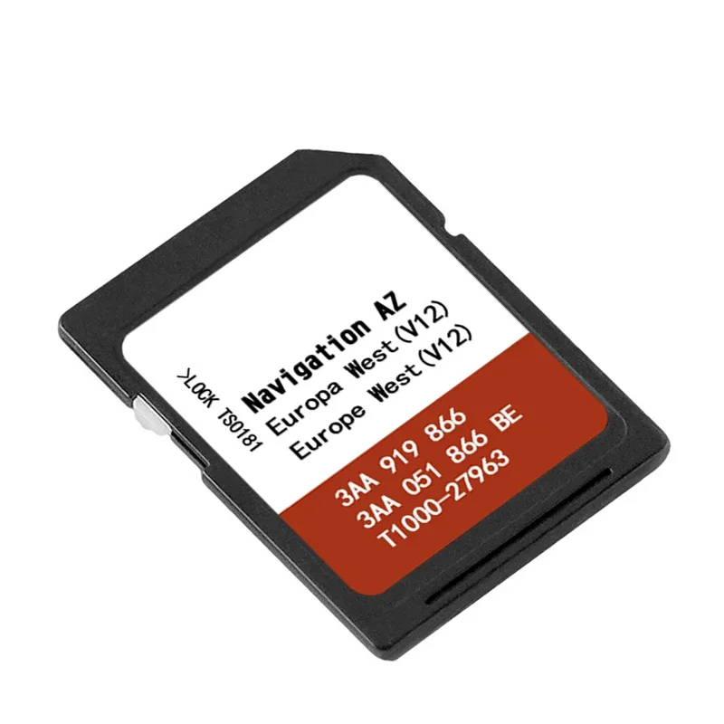 Navigations Update Map for Volkswagen RNS 315 AZ V12 Western Europe GPS SD Card VW 3AA051866BE