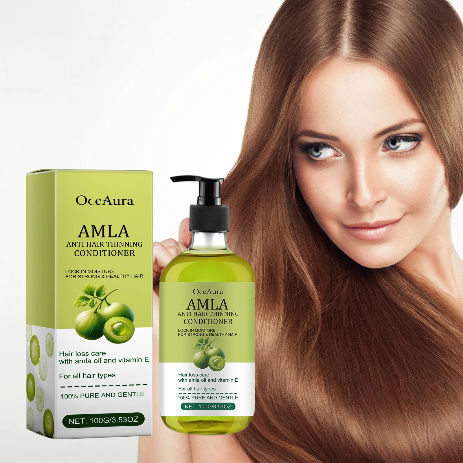 Amla Oil Smoothing Nourishing Moisturizing Repair Perm Straighten Dyeing Damaged Hair Care Products hair conditioner For Women