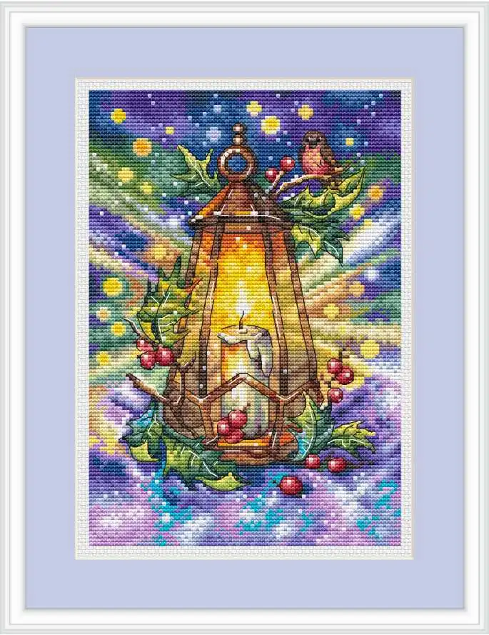 

Cross Stitch Kit for Needlework, Embroidery DIY, Handmade Needlework, Landscape, Metallic, Count Canvas, 14CT, Spring, 25-33