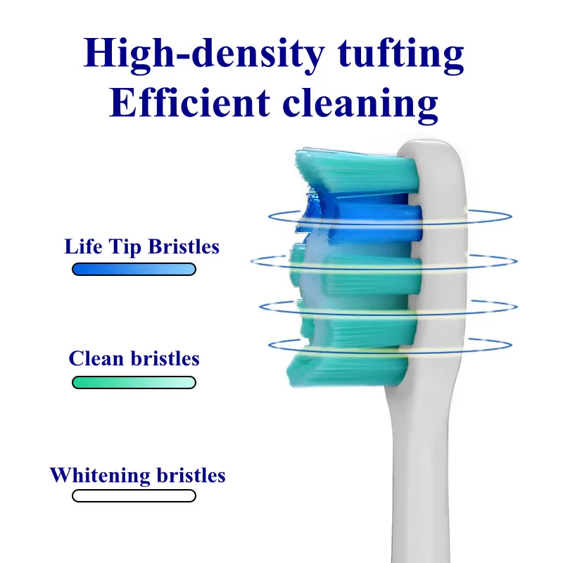 20/50/100PCS Toothbrush Heads for Apiyoo P7/Y8/SVP/Moon Sonic Electric Tooth Head Vacuum Bristle Nozzles 5