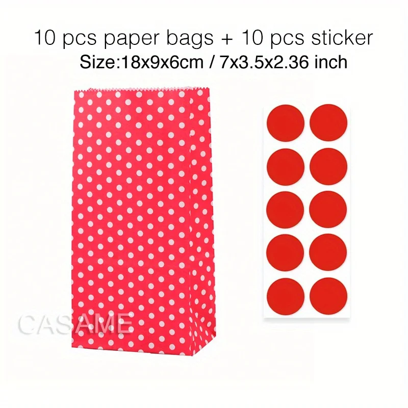 Vibrant Assorted Stand-Up Favor Bags with Stickers - Ideal