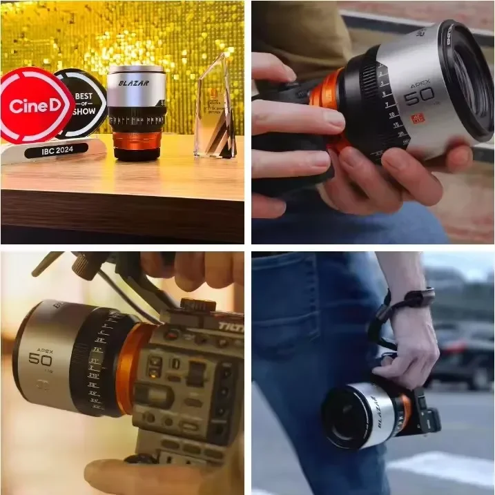 그레이트 조이 블라자르 렌즈 50mm T1.8 Apex 1.33X S35  E pk REMUS'CATO용 자동 초점 아나모픽 렌즈