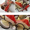 New Fashion Neck Collar Print Shiny Variety Loop Scarf Ruffle Lace Scarf Pearl Pendant Organza Chiffon Scarves Bandana Headband 6